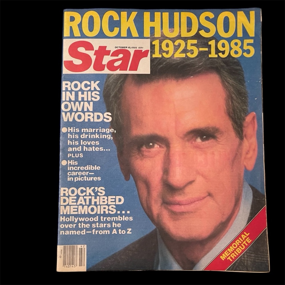 Vintage Star Magazine Oct 15, 1985 Rock Hudson memorial tribute mint condition
